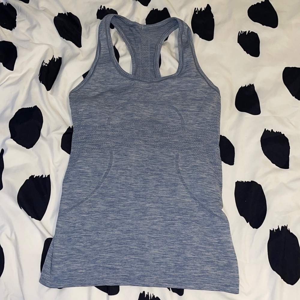 Blue swiftly tech lululemon tank top